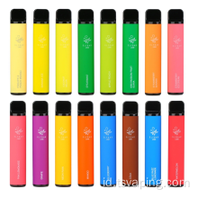 Elf vapepen sekali pakai 2% 1500 puff bar 500mAh